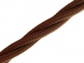 Витой ретро кабель для внешней проводки Werkel Retro 3х1,5мм коричневый - купить в Кемерово