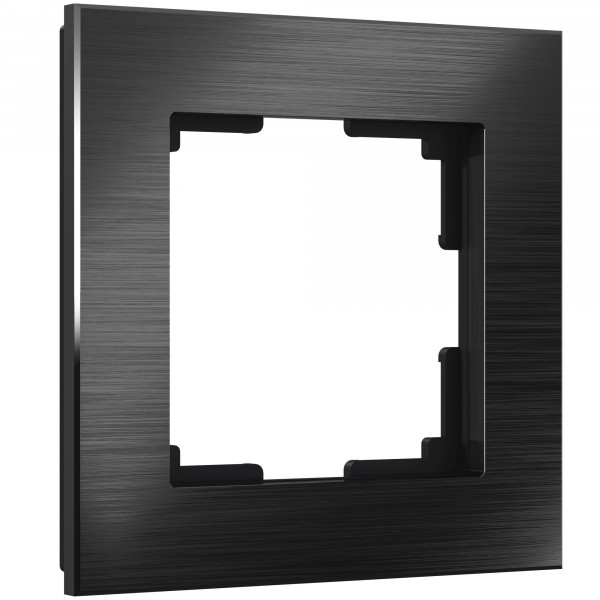 Рамка на 1 пост Werkel WL11-Frame-01 Aluminium (черный алюминий) - купить в Кемерово