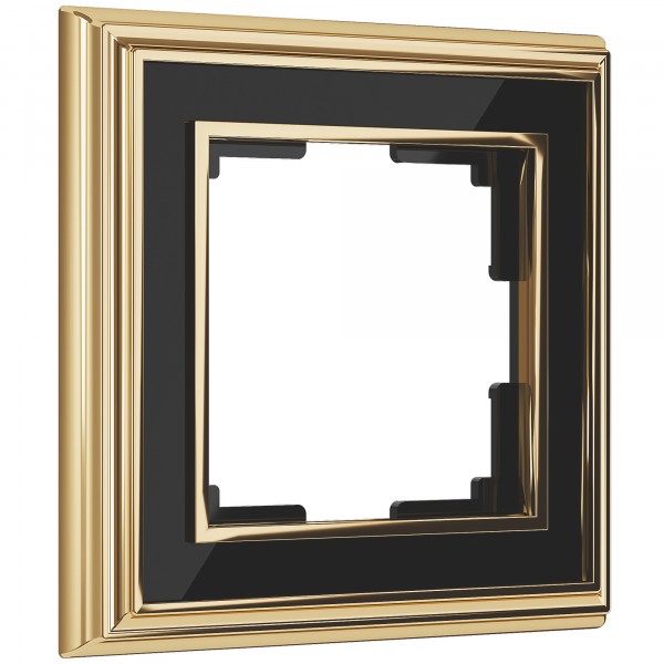 Рамка на 1 пост Werkel WL17-Frame-01 Palacio (золото / черный) - купить в Кемерово