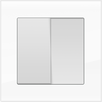 Рамка для двойной розетки Werkel WL01-Frame-01-DBL Favorit (белый) - купить в Кемерово