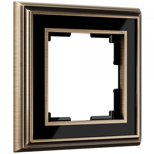 Рамка на 1 пост Werkel WL17-Frame-01 Palacio (бронза / черный) - купить в Кемерово