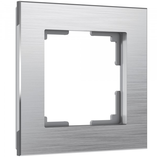 Рамка на 1 пост Werkel WL11-Frame-01 Aluminium (алюминий) - купить в Кемерово