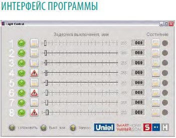 Модуль управления освещением RS485 порт, 8 входов/ 8 выходов UCH-M111RX/0808 - купить в Кемерово
