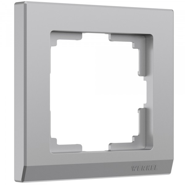 Рамка на 1 пост Werkel WL04-Frame-01 Stark (серебряный) - купить в Кемерово