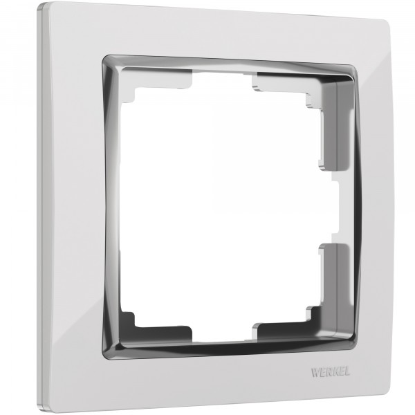 Рамка на 1 пост Werkel WL03-Frame-01 Snabb (белый/хром) - купить в Кемерово